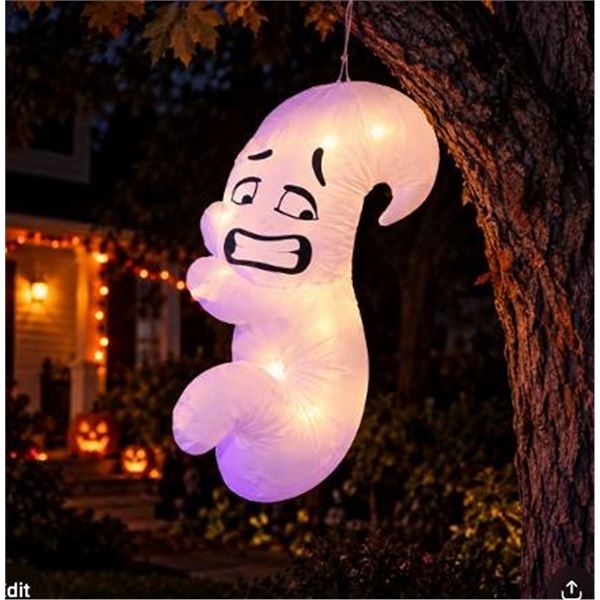 Joiedomi 4ft Inflatable LED Scared Ghost Decor