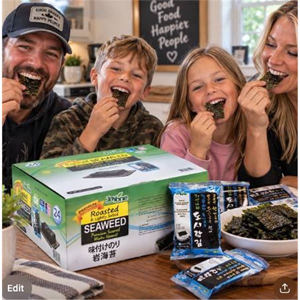 JayOne Seasoned Roasted Seaweed 36x180g