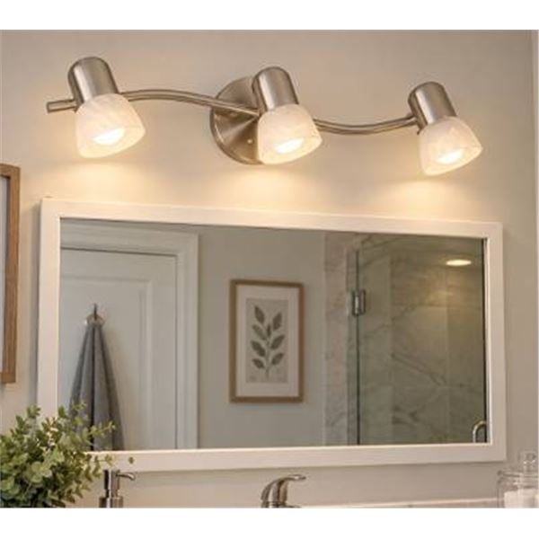 VALU+ 3-Head Track Light 23in Brushed Steel