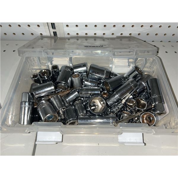 Chrome Sockets in Plastic Case