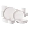 Image 1 : Maison Neuve Ridge 40pc Bone China Dinnerware Set