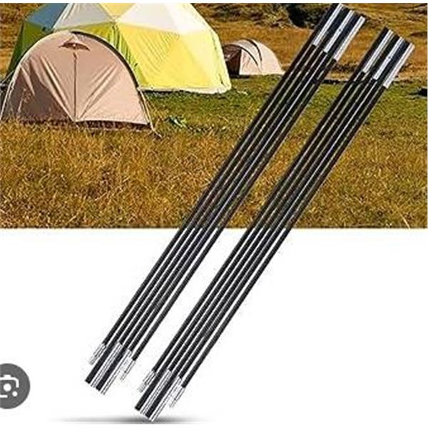 Alomejor Tent Pole 4.9M Fibreglass 2 Pieces