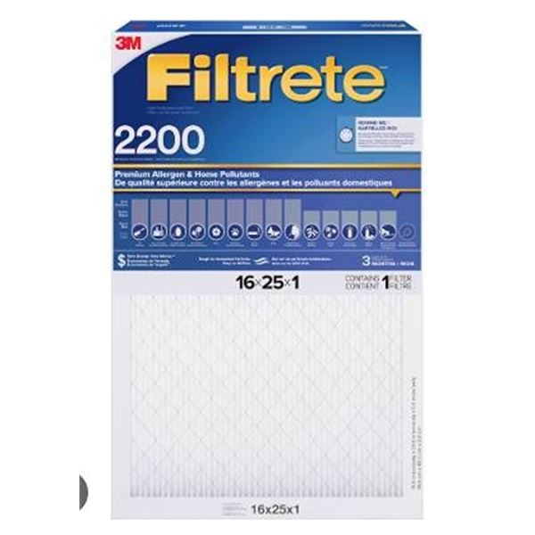 Filtrete 2200 Air Filter 16x25x1 3-Pack