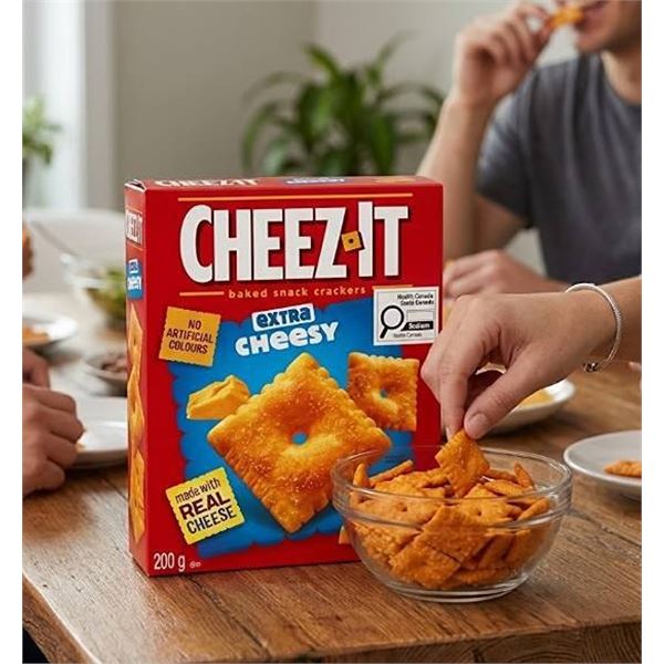 Cheez-It Extra Cheesy Crackers 6 x 200g Boxes