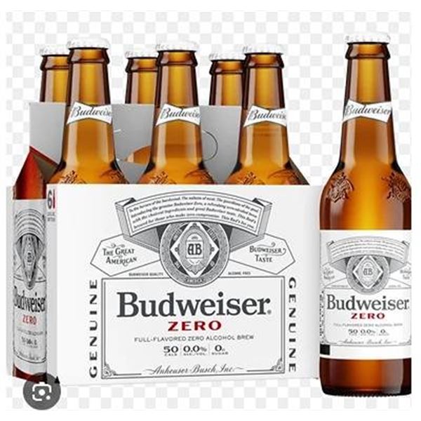 Budweiser Zero 6x 341ml Bottles