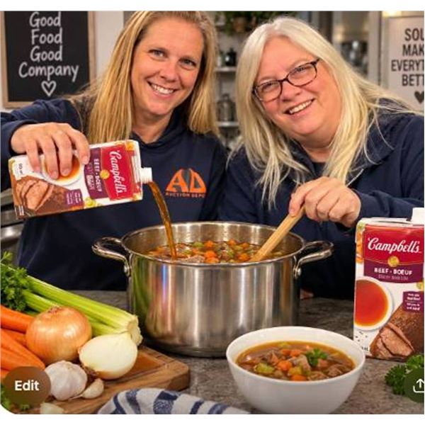 Campbell's Beef Broth 12x900ml Carton