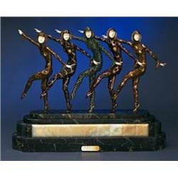 "CHORUS LINE" CHIPARUS (BRONZE & IVORY)