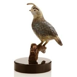California Quail on Marble Bas
