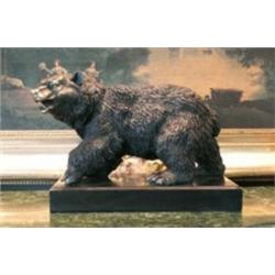 "BLACK BEAR" BY BARYE BRONZE SCULPTURE