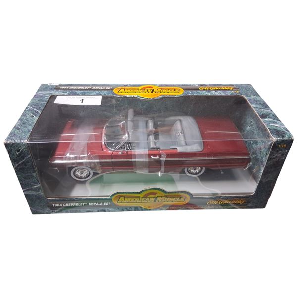 1:18 Scale NIB American Muscle 1964 Impala SS Convertible