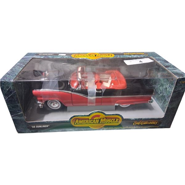 1:18 Scale NIB American Muscle 1956 Sunliner