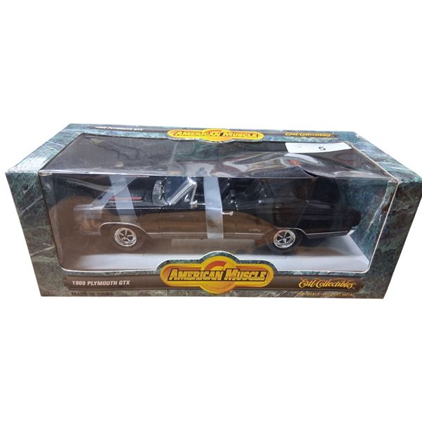 1:18 Scale NIB American Muscle 1969 Plymouth GTX