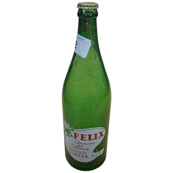 1958 Felix Ginger Ale Vancouver B.C. 20oz bottle