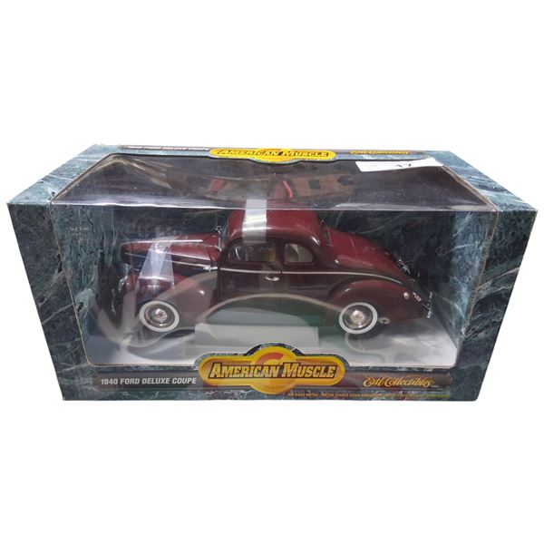 1:18 Scale NIB American Muscle 1940 Ford Deluxe Coupe