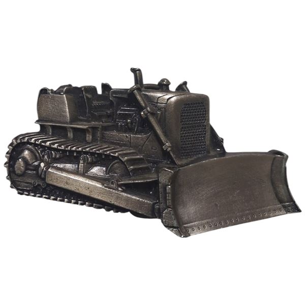 Bulldozer belt buckle, dated 1979