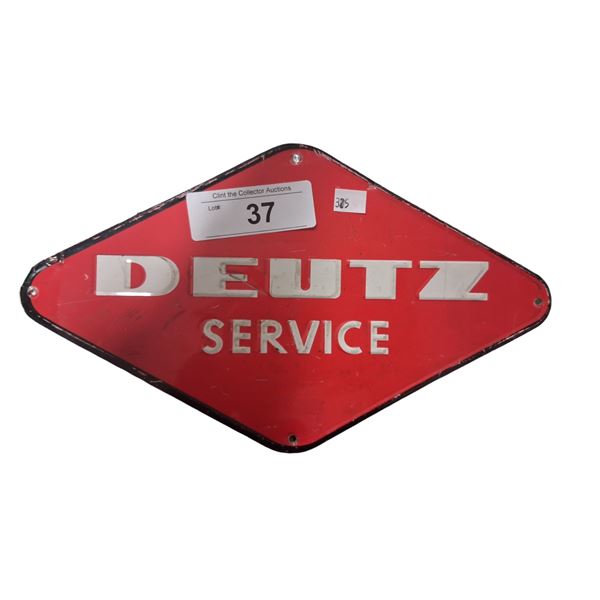 Metal Duetz sign, 11"
