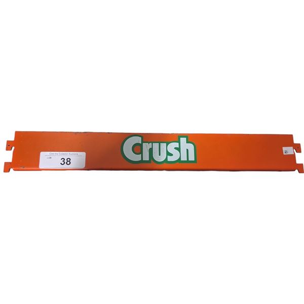 Vintage Orange Crush Rack sign, 18"x2.5"