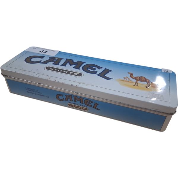 Camel Lights Cigerette tin, 12"x4"