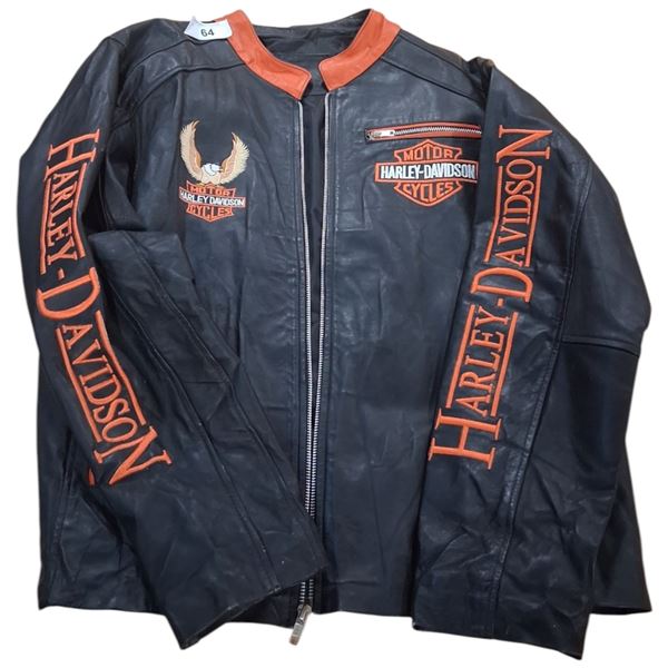 Vintage Harley Davidson leather jacket, xl