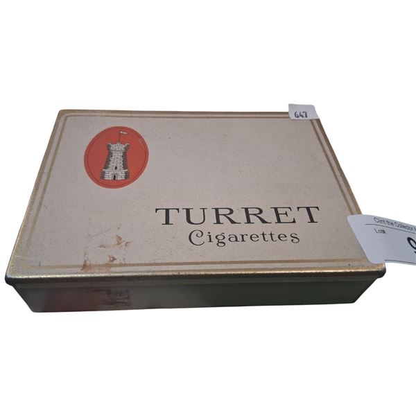 1940s Turret 100 pack cigarette tin