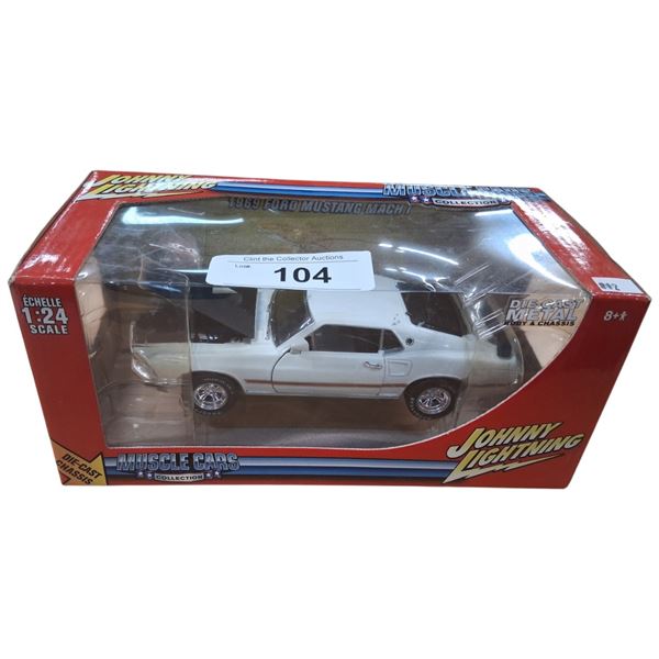 1969 Ford Mustang Mach I die cast car 1:24 scale
