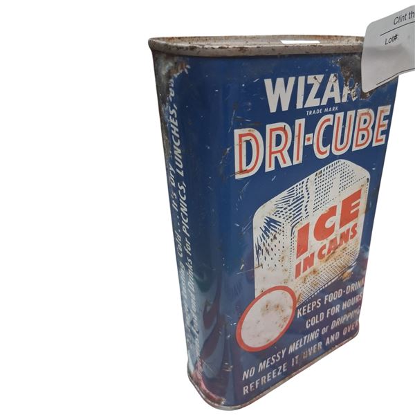 1950s Wizard Dri-Cube can full 6"
