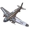 Image 1 : Vintage metal airplane 10"