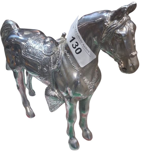 Vintage MCM metal horse 10"