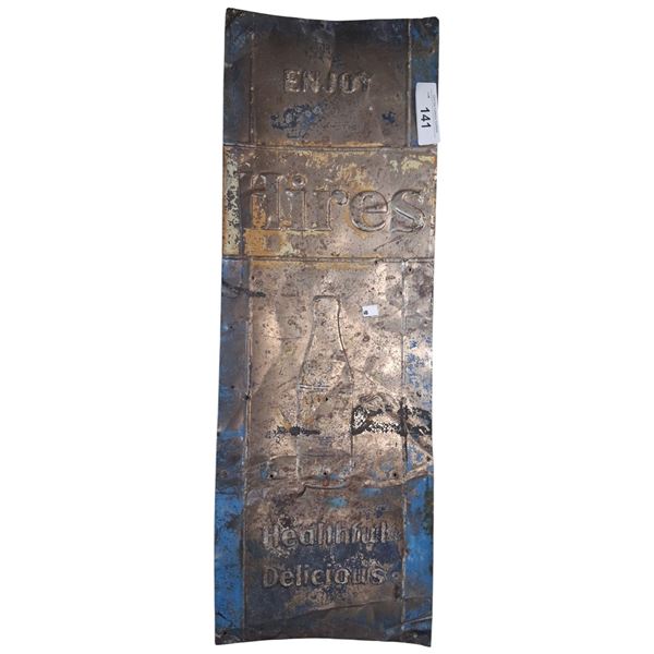 Vintage Hires tin sign 28"x10"