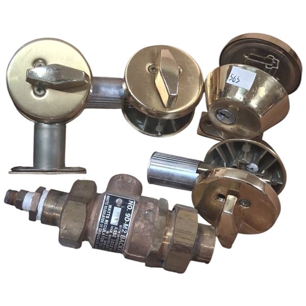 Collection of brass door locks