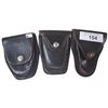 Image 1 : 3 black leather tear drop handcuff cases