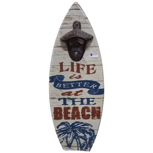 Vintage bottle opener sign 14"
