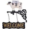 Image 1 : Rustic cow metal Welcome sign, 11"x9.5"