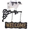 Image 2 : Rustic cow metal Welcome sign, 11"x9.5"