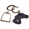 Image 1 : 3 collectable horse decorations, 2 are brass