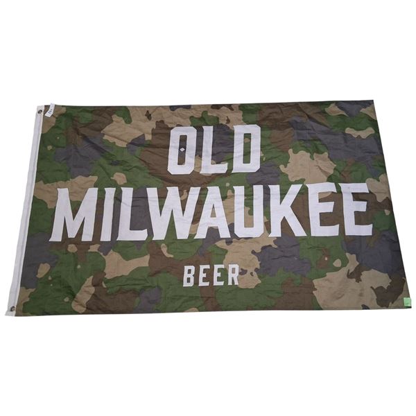 Old Milwaukee camoflauge flag 58"x33"