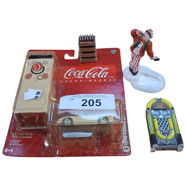 Vintage Coca-Cola collectible lot, inc Johnny Lightning set