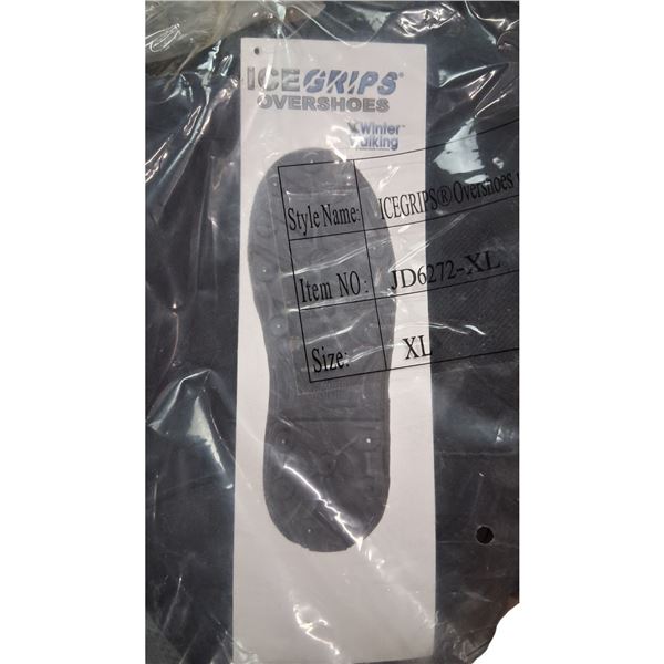 Brand new size XL overshoes with ice grips