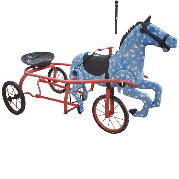 Vintage kiddie riding horse 38" long