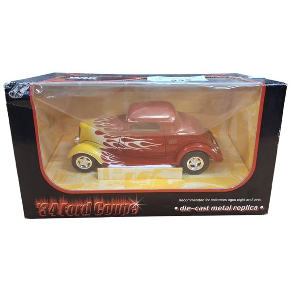 Vintage NIB die cast 1934 Ford Coupe, box is 9"