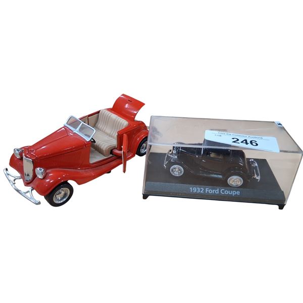 2 collectable die cast vehicles, largest 7"