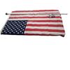 Image 1 : Vintage US flag & pole with base