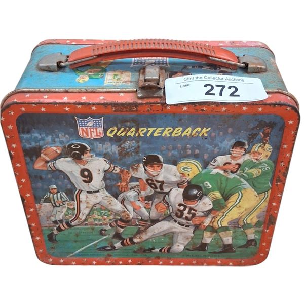 1960s NFL Quarterback lunchkit with Thermos