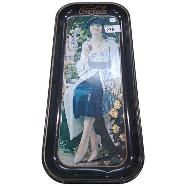 Vintage Coca-Cola serving tray 19"x8"