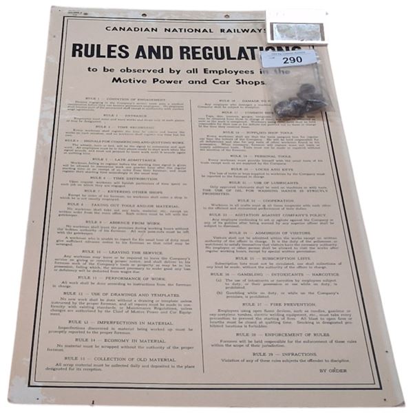Collection of vintage CN Railway memorabilia