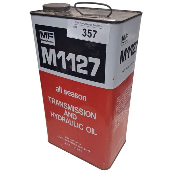 Vintage MF Massey Ferguson one gallon oil can