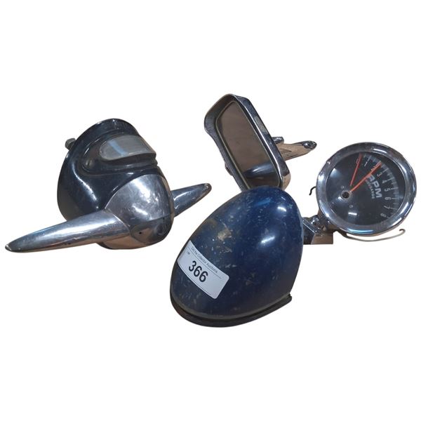 Collection of 4 vintage car parts