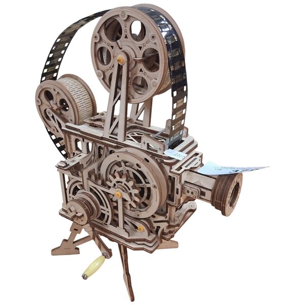 Cool steampunk movie projector model 11" tall