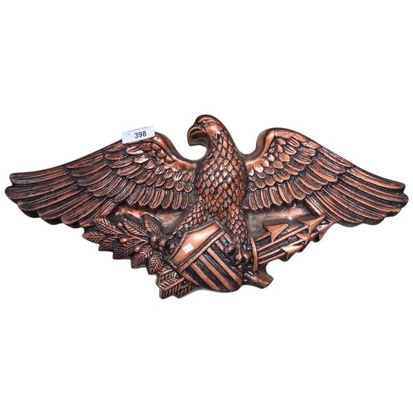 Heavy concrete eagle sculpture 28"