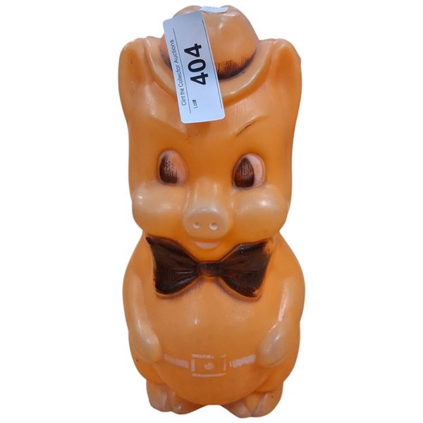 Vintage 70s piggy bank, 12" tall